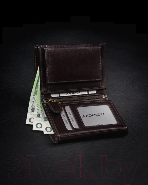 Изображение товара Портмоне Cedar Rovicky 1537-03-BOR-1249 (темно-коричневый)