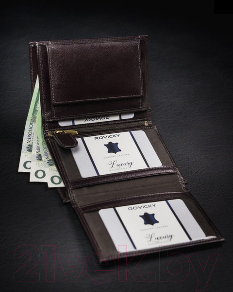 Изображение товара Портмоне Cedar Rovicky 1537-03-BOR-1249 (темно-коричневый)