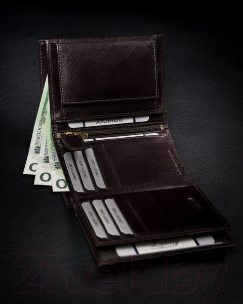 Изображение товара Портмоне Cedar Rovicky 1537-03-BOR-1249 (темно-коричневый)