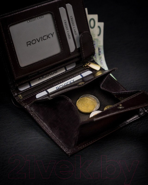 Изображение товара Портмоне Cedar Rovicky 1537-03-BOR-1249 (темно-коричневый)