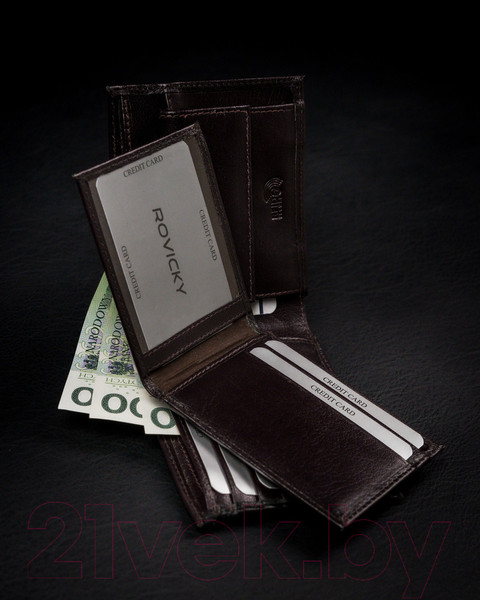 Изображение товара Портмоне Cedar Rovicky 1540-03-BOR-1270 (темно-коричневый)