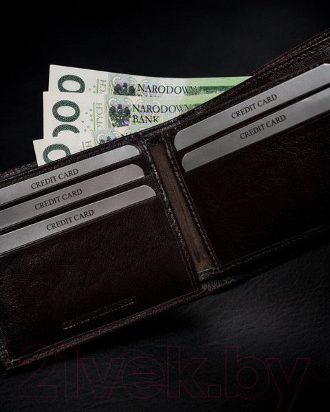 Изображение товара Портмоне Cedar Rovicky 1540-03-BOR-1270 (темно-коричневый)