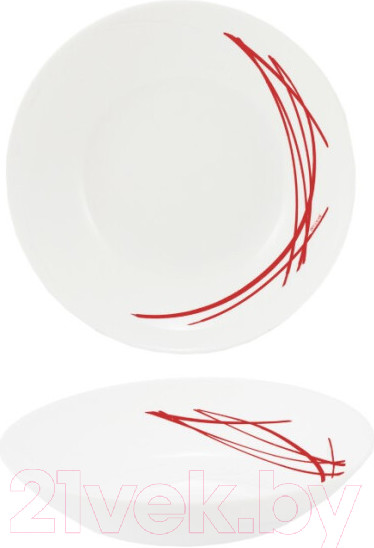 Изображение товара Тарелка столовая глубокая Arcopal Domitille Red P3348