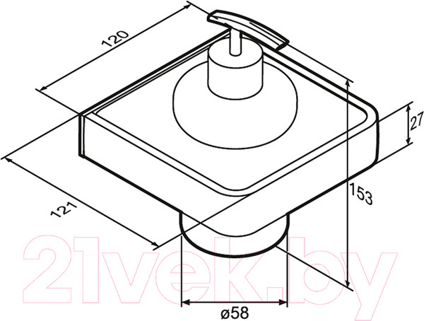 Изображение товара Дозатор для жидкого мыла Damixa DA7736900