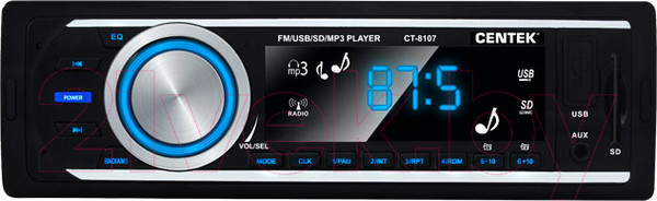 Изображение товара Бездисковая автомагнитола Centek CT-8107