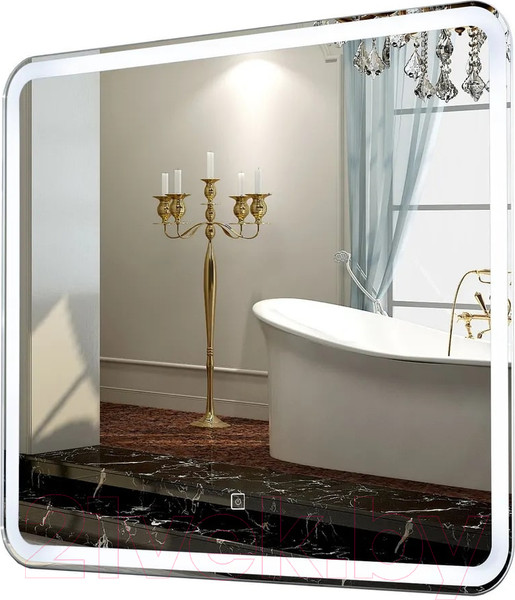 Изображение товара Зеркало Пекам Marta 1 60x50 / marta1-60x50s (с подсветкой и сенсором на прикосновение)