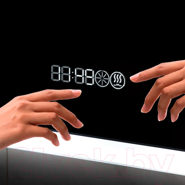 Изображение товара Зеркало Пекам Marta 1 120x80 / marta1-120x80spcl (с подсветкой, сенсором на прикосновение, подогревом и часами)