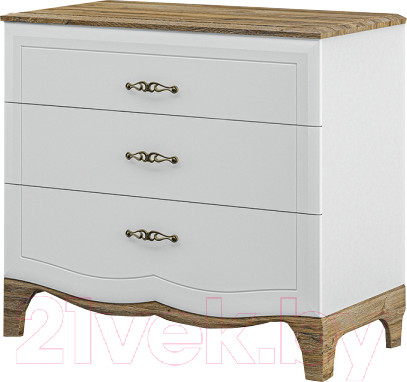 Изображение товара Комод Мебель-Неман Тиффани МН-041-06 (белый/прованс)