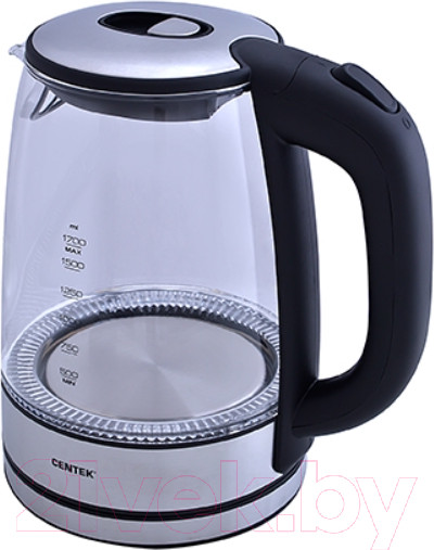 Изображение товара Электрочайник Centek CT-0030 (черный/нержавеющая сталь)