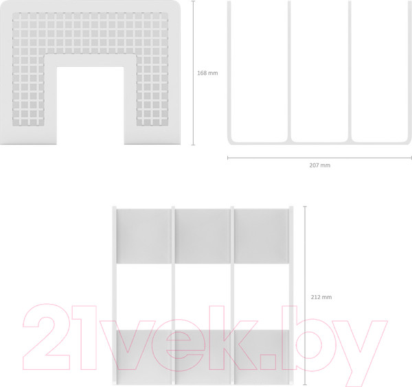 Изображение товара Лоток для бумаг Erich Krause Classic / 55572 (белый)
