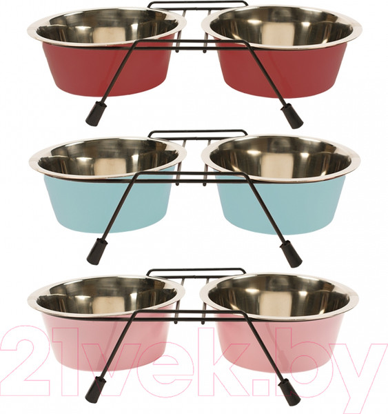 Изображение товара Набор мисок для животных Duvo Plus 52020330 (красный)