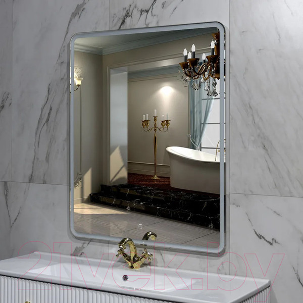 Изображение товара Зеркало Пекам Marta 1 80x120 / marta1-80x120s (с подсветкой и сенсором на прикосновение)