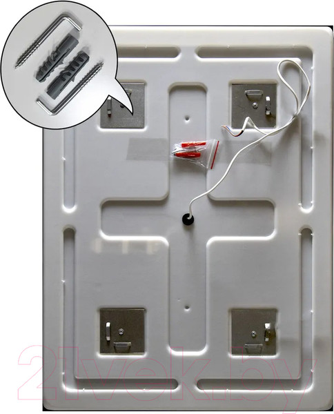 Изображение товара Зеркало Пекам Marta 1 80x120 / marta1-80x120s (с подсветкой и сенсором на прикосновение)