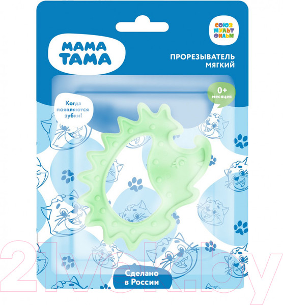 Изображение товара Прорезыватель для зубов Мама Тама Ежик / MT/033 (зеленый)