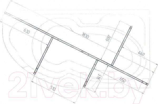 Изображение товара Каркас 1Марка Diana 170x90 / У99276