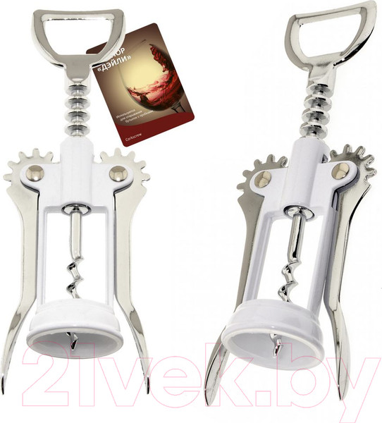 Изображение товара Штопор для вина Мультидом Z13-55 (белый)