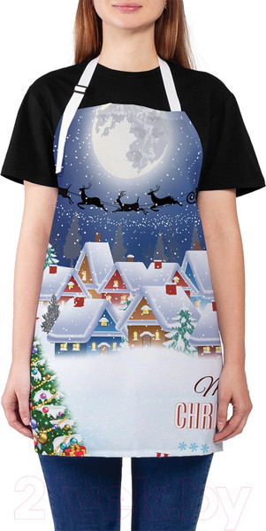 Изображение товара Кухонный фартук JoyArty Снежный городок / ap_20307