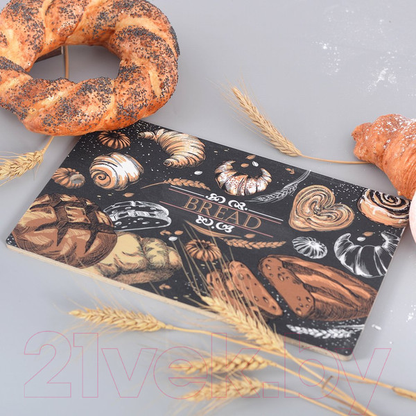 Изображение товара Разделочная доска Мультидом Хлебное изобилие МТ18-24
