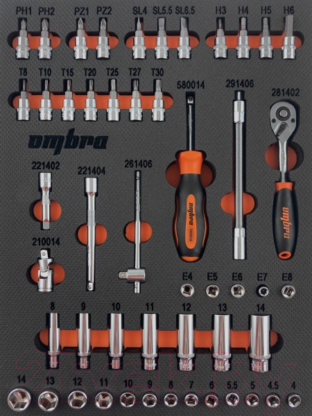 Изображение товара Универсальный набор инструментов Thorvik OMT50STE