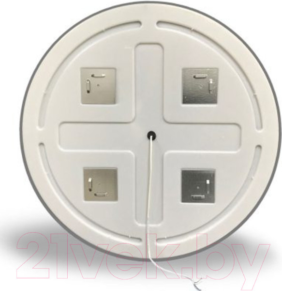 Изображение товара Зеркало Пекам Ring 2 80x80 / ring2-80x80spcl (с подсветкой, сенсором на прикосновение, подогревом и часами)