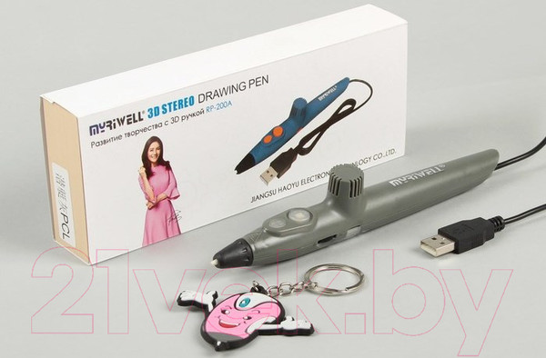 Изображение товара 3D-ручка Myriwell RP200A-LG (серый)