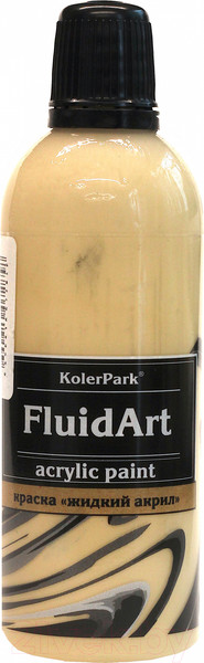 Изображение товара Акриловая краска KolerPark Fluid Art Жидкий акрил (80мл, бежевый)