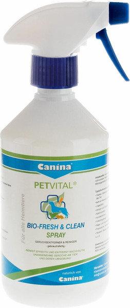 Изображение товара Нейтрализатор запаха Canina Petvital Bio Fresh & Clean Spray / 74009 3 (500мл)