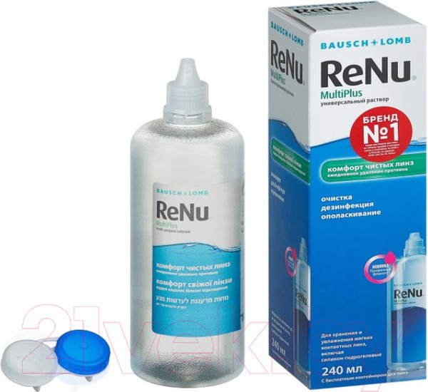 Изображение товара Раствор для линз ReNu MultiPlus с контейнером (240мл)