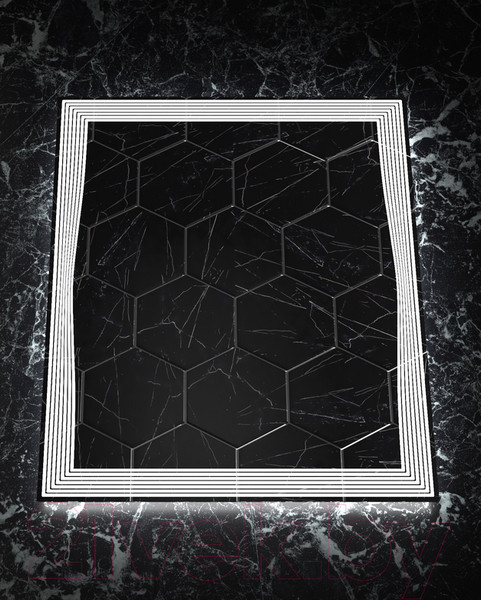 Изображение товара Зеркало Пекам Lines 80x100 / Lines-80x100spcl (с подсветкой, сенсором на прикосновение, подогревом и часами)