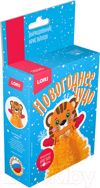 Изображение товара Набор для выращивания кристаллов Lori Фигурка новогодняя Забавный тигренок / Крф-020