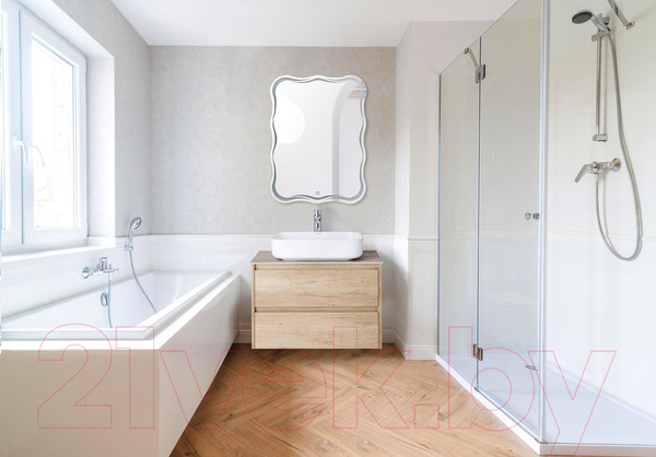 Изображение товара Зеркало Пекам Magik 60x80 / Magik-60x80scl (с подсветкой, сенсором на прикосновение и часами)