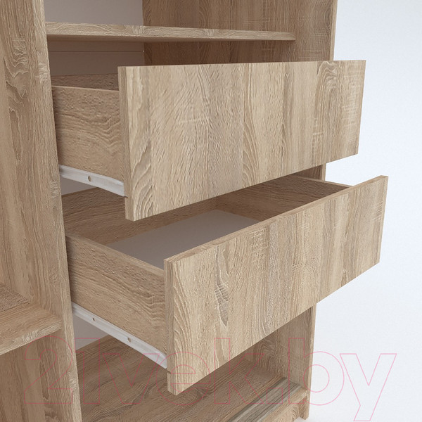 Изображение товара Шкаф-купе Евва 120 SSH.13 / АЭП ШК.2 03 (дуб сонома/дуб сонома/дуб шато)