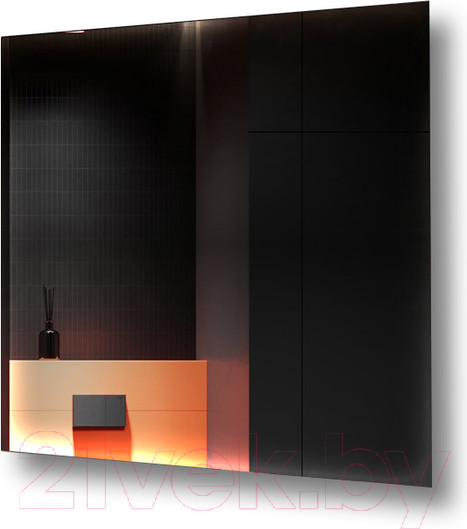 Изображение товара Зеркало Пекам Greta Fly 60x60 / GretaFly-60x60d (с подсветкой и сенсором на взмах руки)