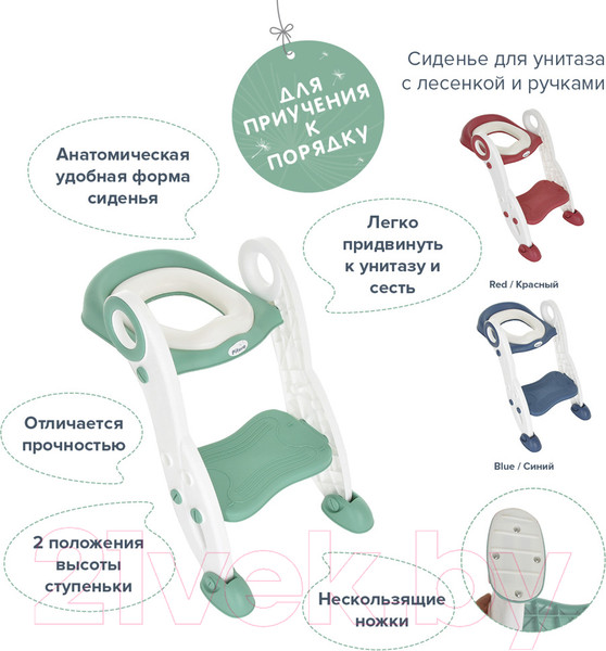 Изображение товара Детская накладка на унитаз Pituso FG366B (зеленый)