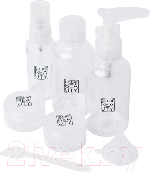 Изображение товара Набор флаконов для косметики Dewal Beauty DBTS5D
