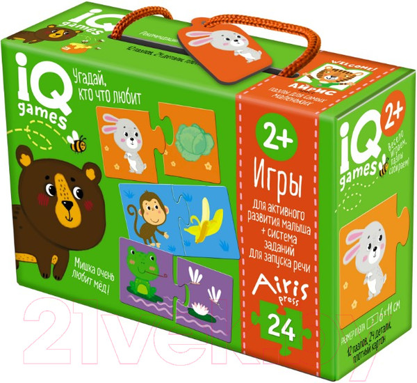 Изображение товара Развивающие карточки Айрис-пресс IQ игры для запуска речи. Угадай, кто что любит / 9785811277421