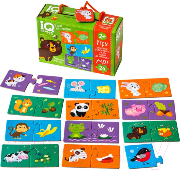 Изображение товара Развивающие карточки Айрис-пресс IQ игры для запуска речи. Угадай, кто что любит / 9785811277421