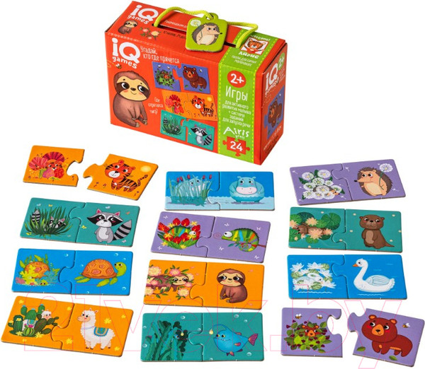 Изображение товара Развивающие карточки Айрис-пресс IQ игры. Угадай, кто где прячется / 9785811277414