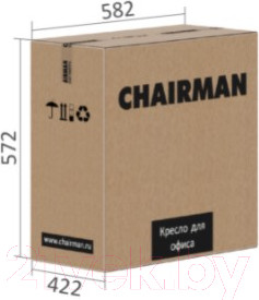 Изображение товара Кресло офисное Chairman 698 V (TW-04, серый)