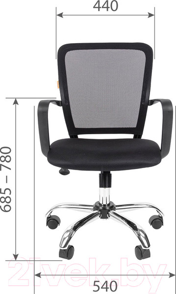 Изображение товара Кресло офисное Chairman 698 хром (TW-05, синий)