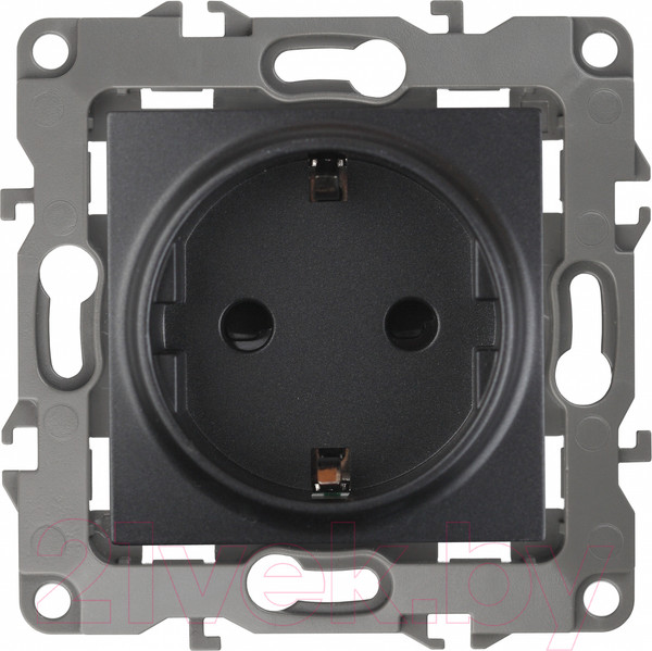 Изображение товара Розетка ЭРА Schuko 12-2101-05 / Б0014679 (антрацит)