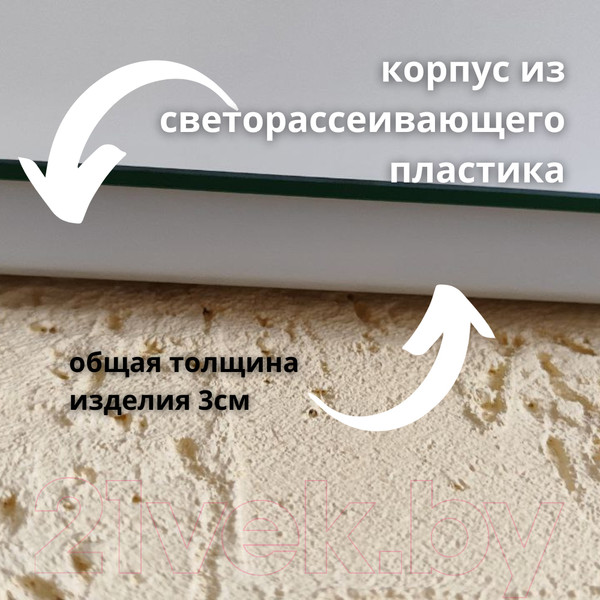 Изображение товара Зеркало Пекам Marta Fly 80x50 / MartaFly-80x50scl (с подсветкой, сенсором на прикосновение и часами)