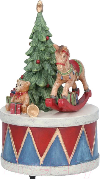 Изображение товара Статуэтка Gisela Graham Елка, барабан и игрушки Limited Nostalgia / 31075