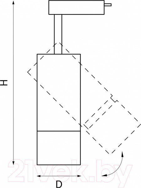 Изображение товара Трековый светильник Lightstar Volta 229336