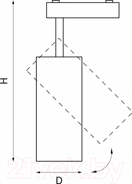 Изображение товара Трековый светильник Lightstar Fuoco 218247