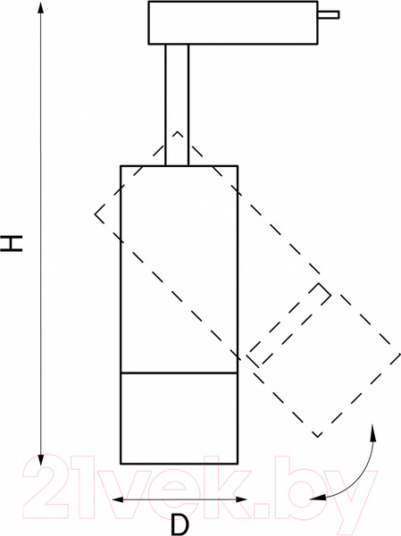 Изображение товара Трековый светильник Lightstar Volta 229136