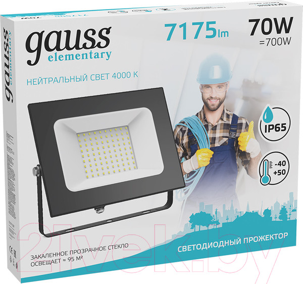 Изображение товара Прожектор Gauss Elementary / 613100270