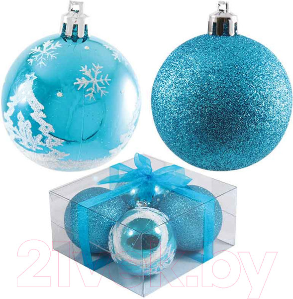 Изображение товара Набор шаров новогодних Волшебная страна PB6-4TDG-B / 102165 (4шт)