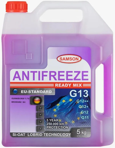 Изображение товара Антифриз SAMSON EU-Standard G13 (5кг, фиолетовый)