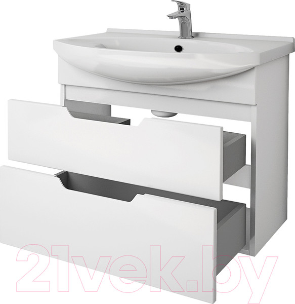 Изображение товара Тумба под умывальник Dreja Laguna Plus 75 / 99.0106 (белый глянец)